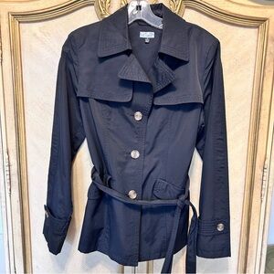 Giacca Black Women's Belted Trench Jacket